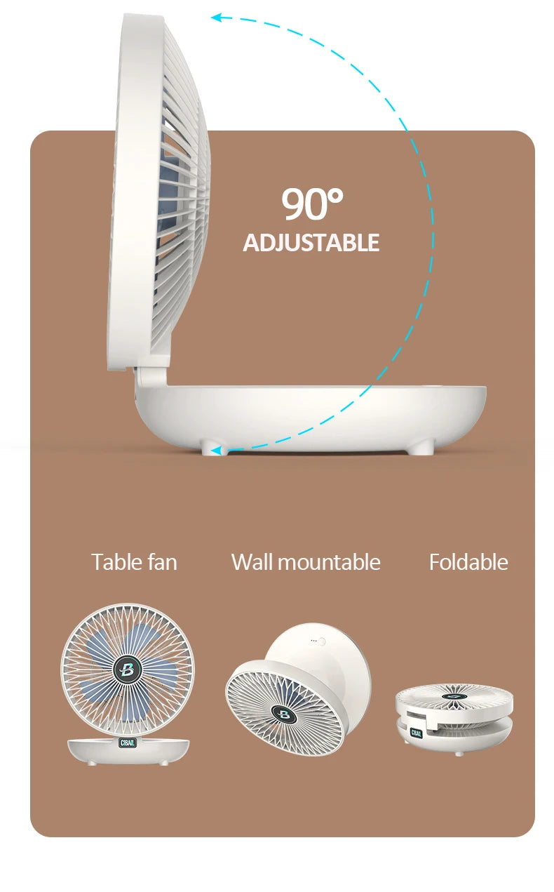 Wall Mounted Portable Mini Fan