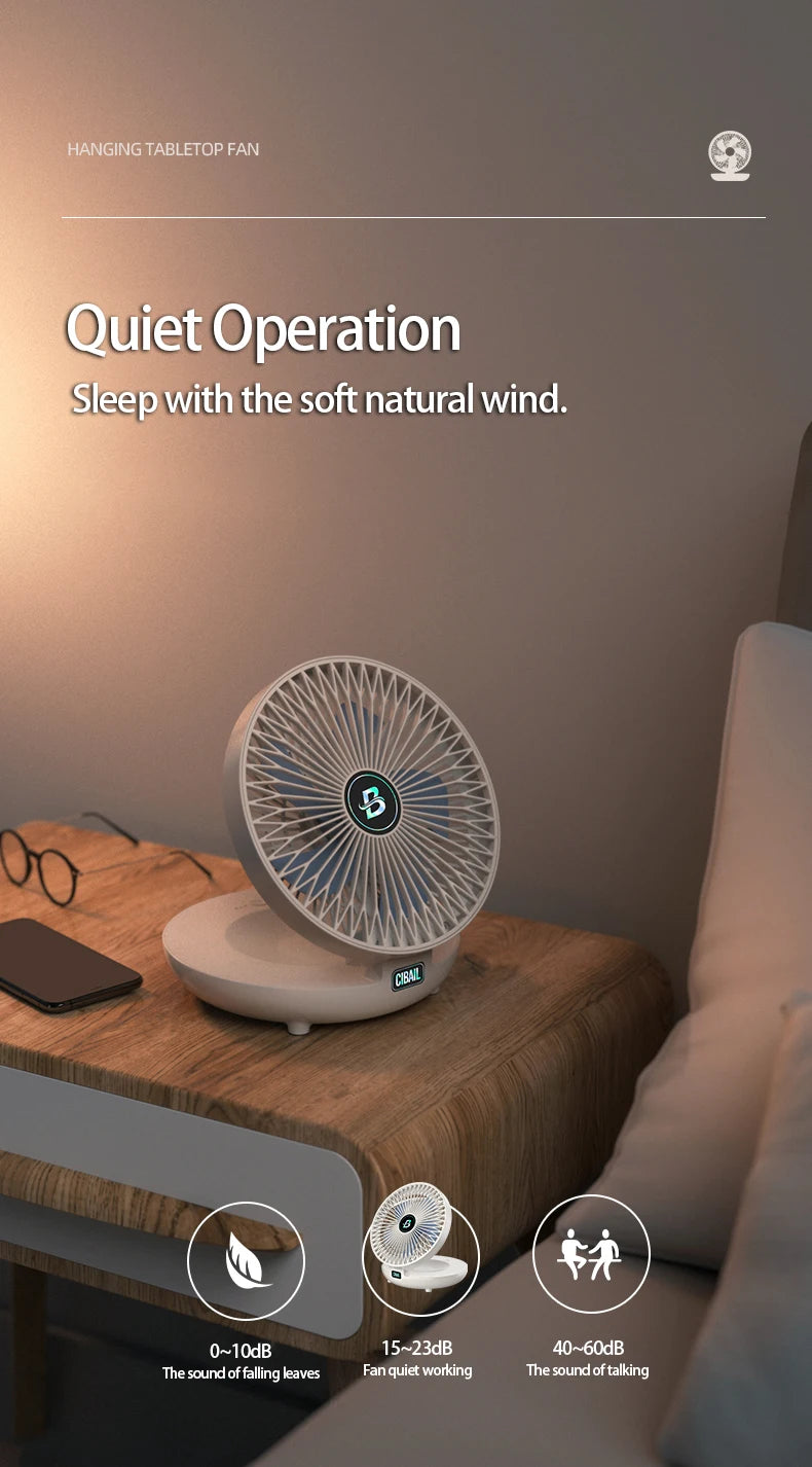 Wall Mounted Portable Mini Fan