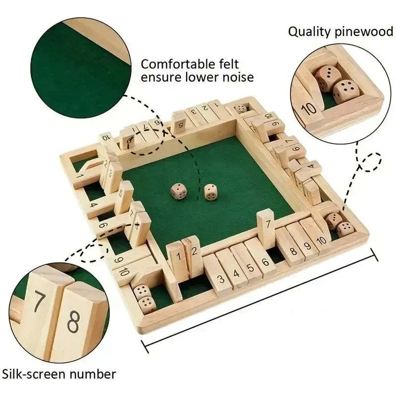 🔥Last Day 50% OFF🔥FUNNY FAMILY GAMES-Shut The Box Board Game🎲