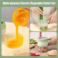 Thumbnail for Multifunctional 4-in-1 Electric Vegetable Cutter