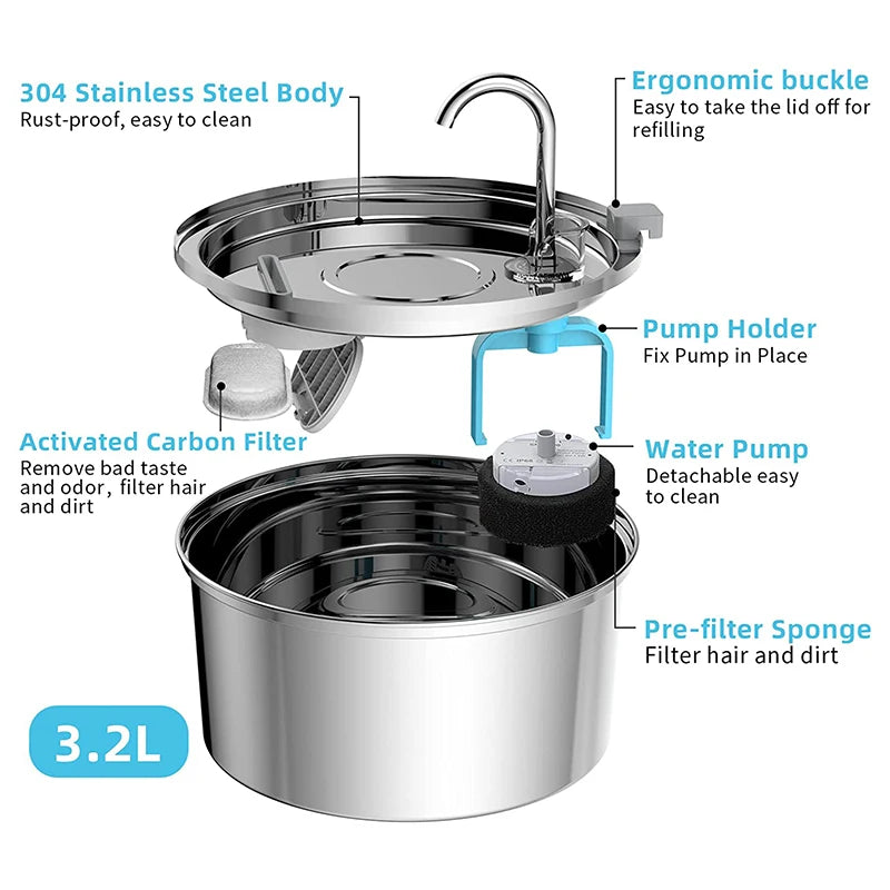 3.2L Cat Automatic Water Dispenser