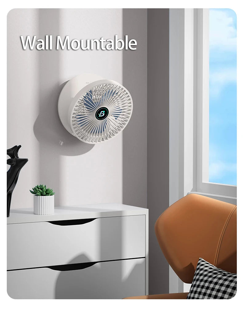 Wall Mounted Portable Mini Fan