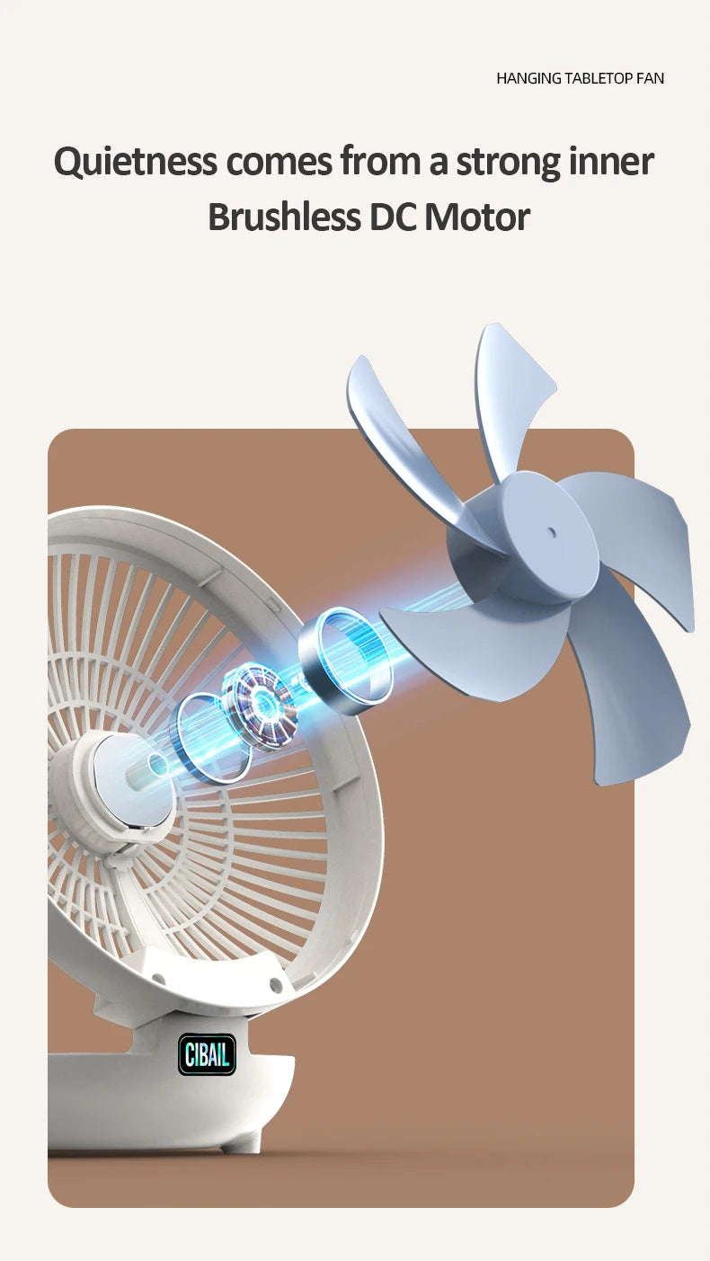 Wall Mounted Portable Mini Fan