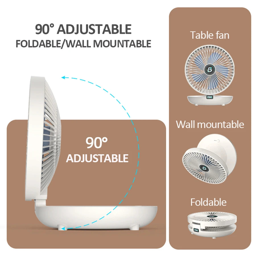 Wall Mounted Portable Mini Fan